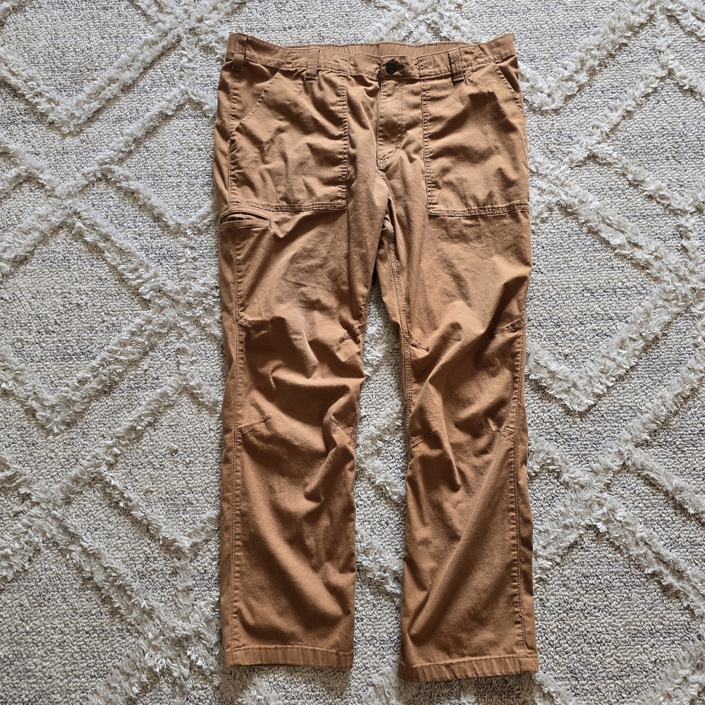 Carhartt Relaxed Fit 106590 BRN Brown Casual Work Pants Men's Size 40x30